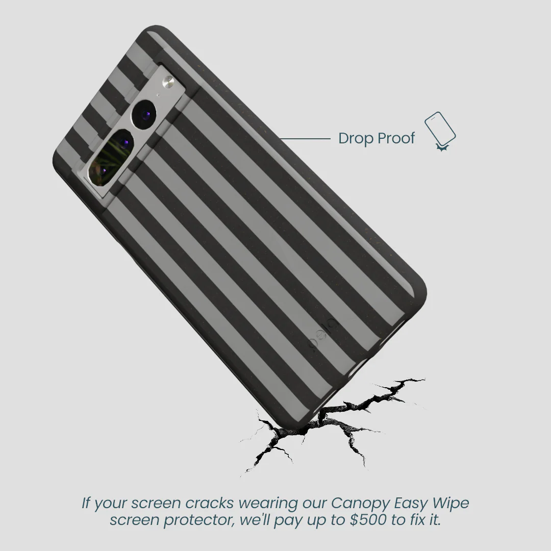 Black Shadow Stripes Google Pixel 7 Pro Case - Image 4
