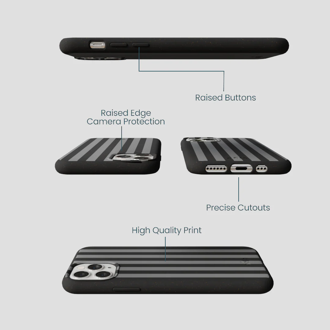 Black Shadow Stripes iPhone 11 Pro Case - Image 3