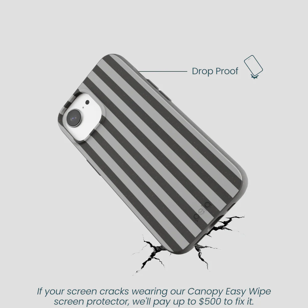 Black Shadow Stripes iPhone 16e/17e Case - Image 5