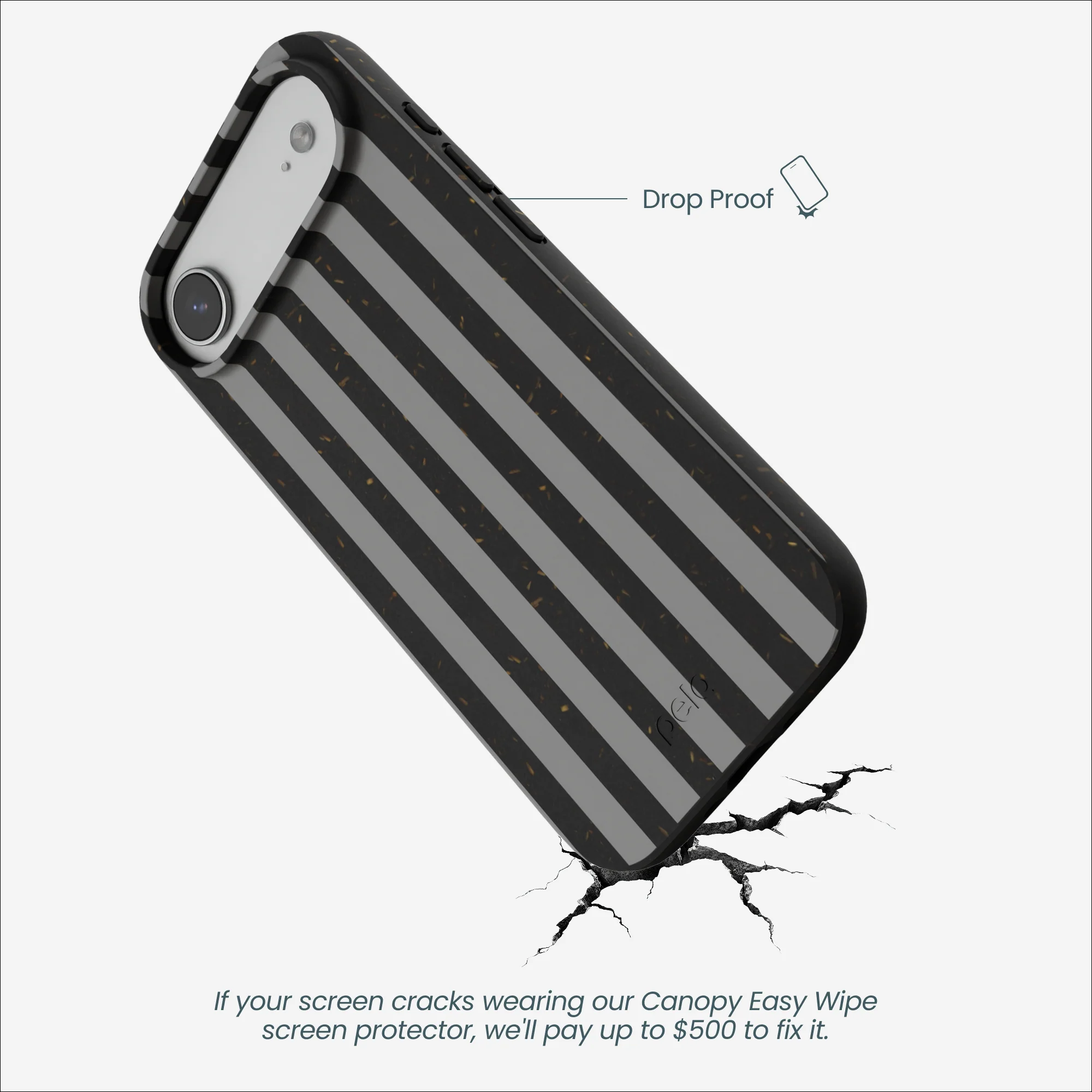 Black Shadow Stripes iPhone Air Case - Image 5
