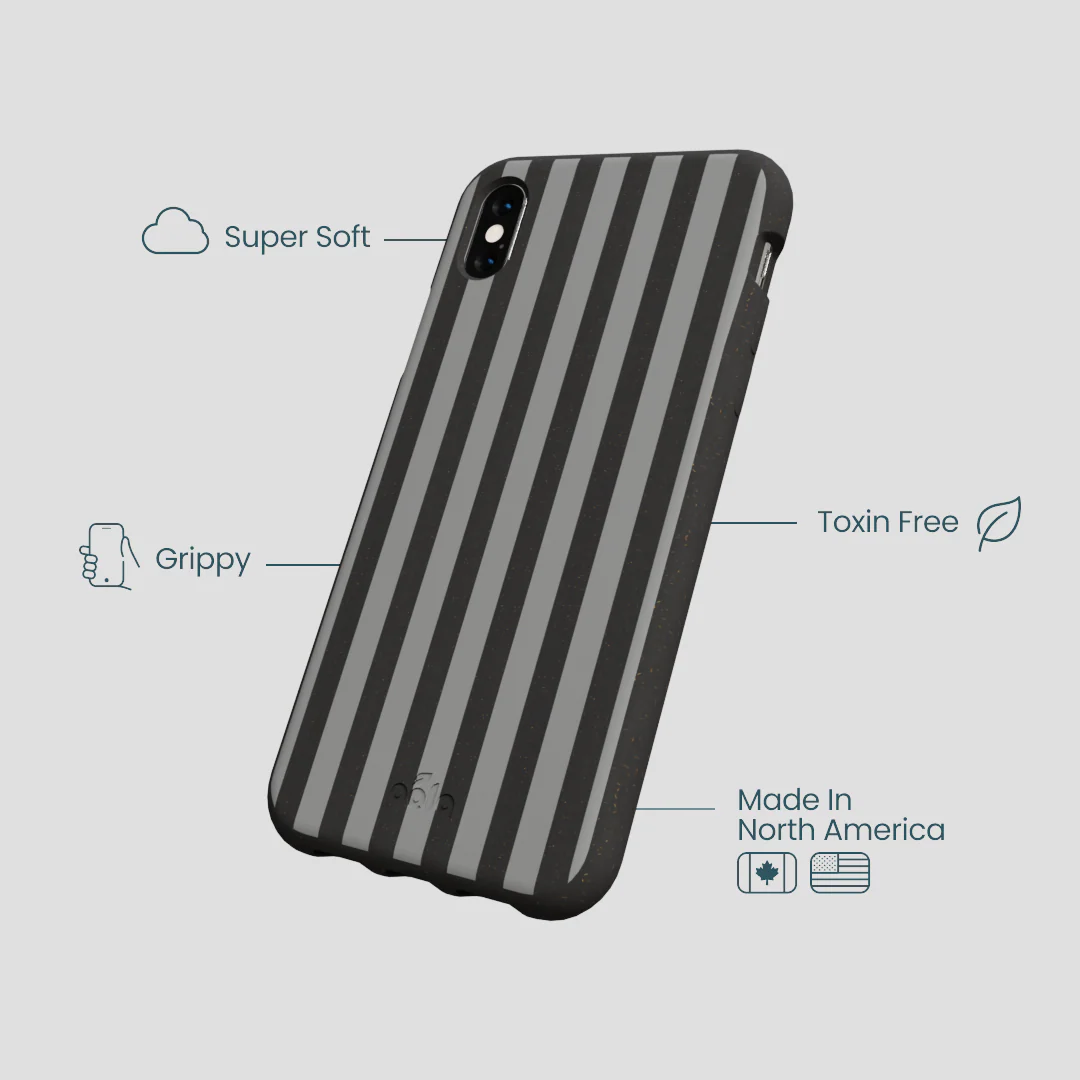 Black Shadow Stripes iPhone XR Case - Image 4