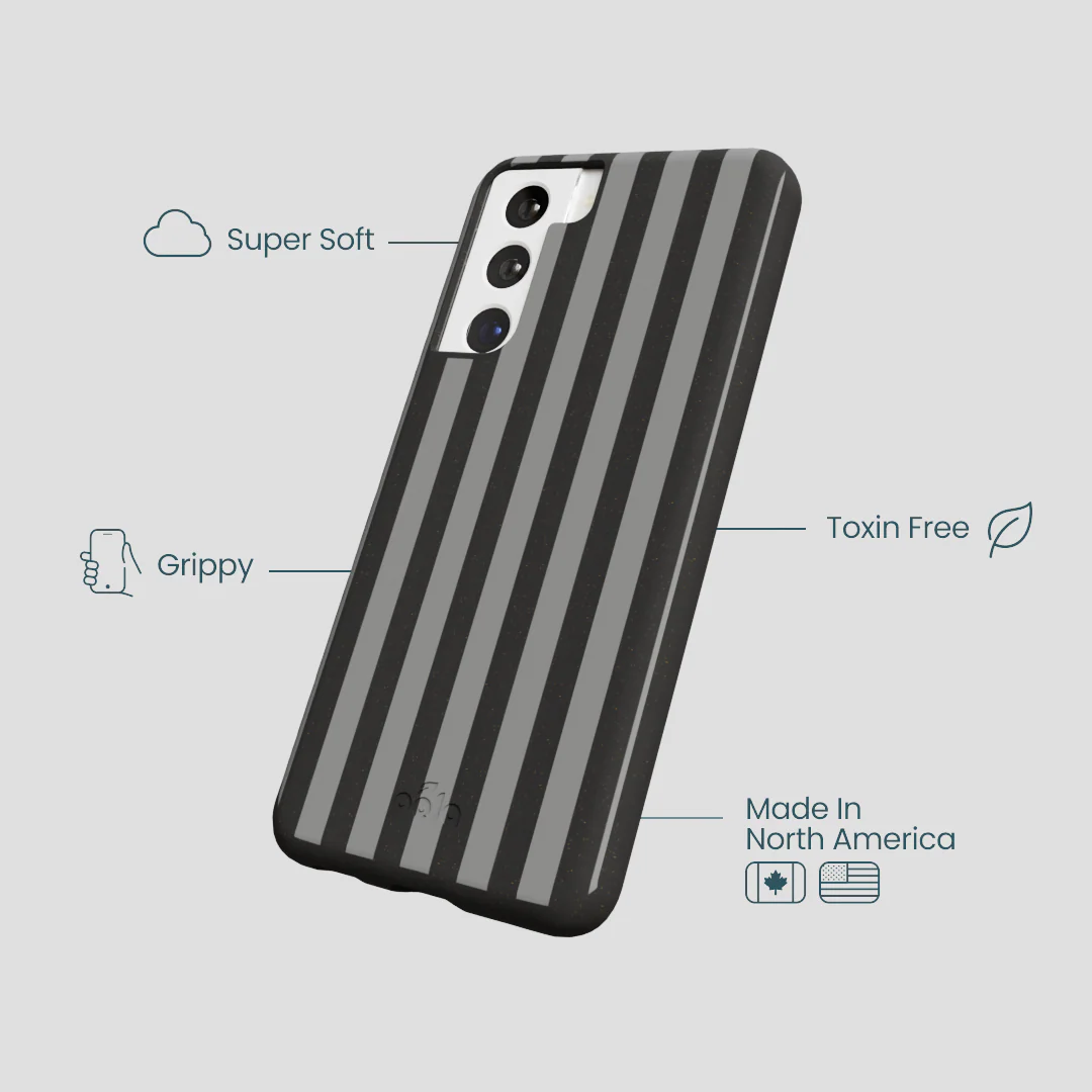 Black Shadow Stripes Samsung Galaxy S22 Case - Image 3
