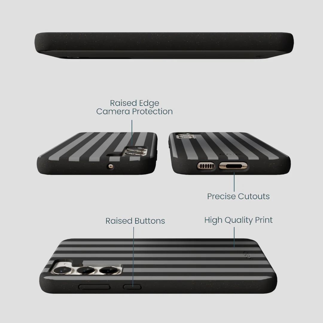 Black Shadow Stripes Samsung Galaxy S24+(Plus) Case - Image 2