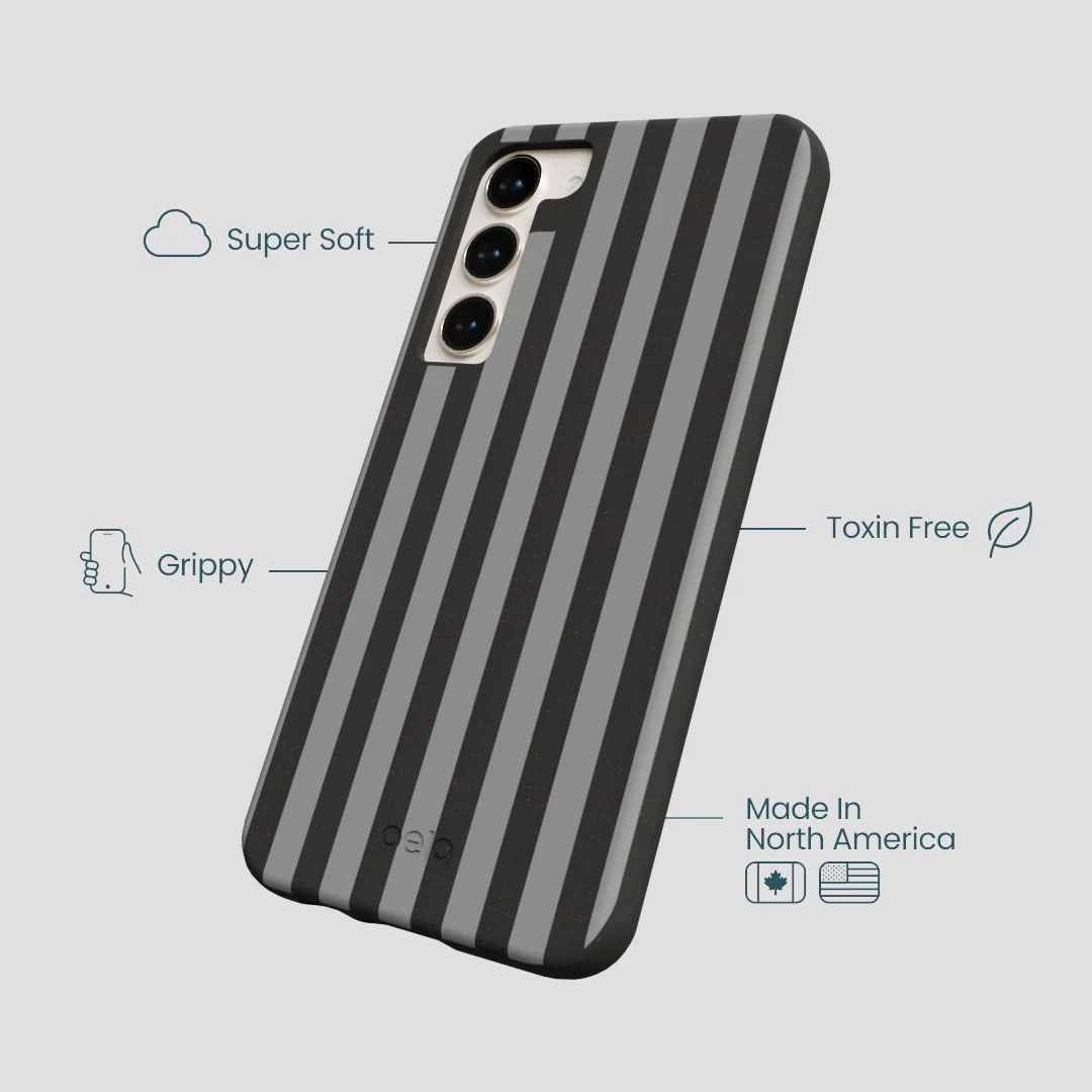 Black Shadow Stripes Samsung Galaxy S24+(Plus) Case - Image 3