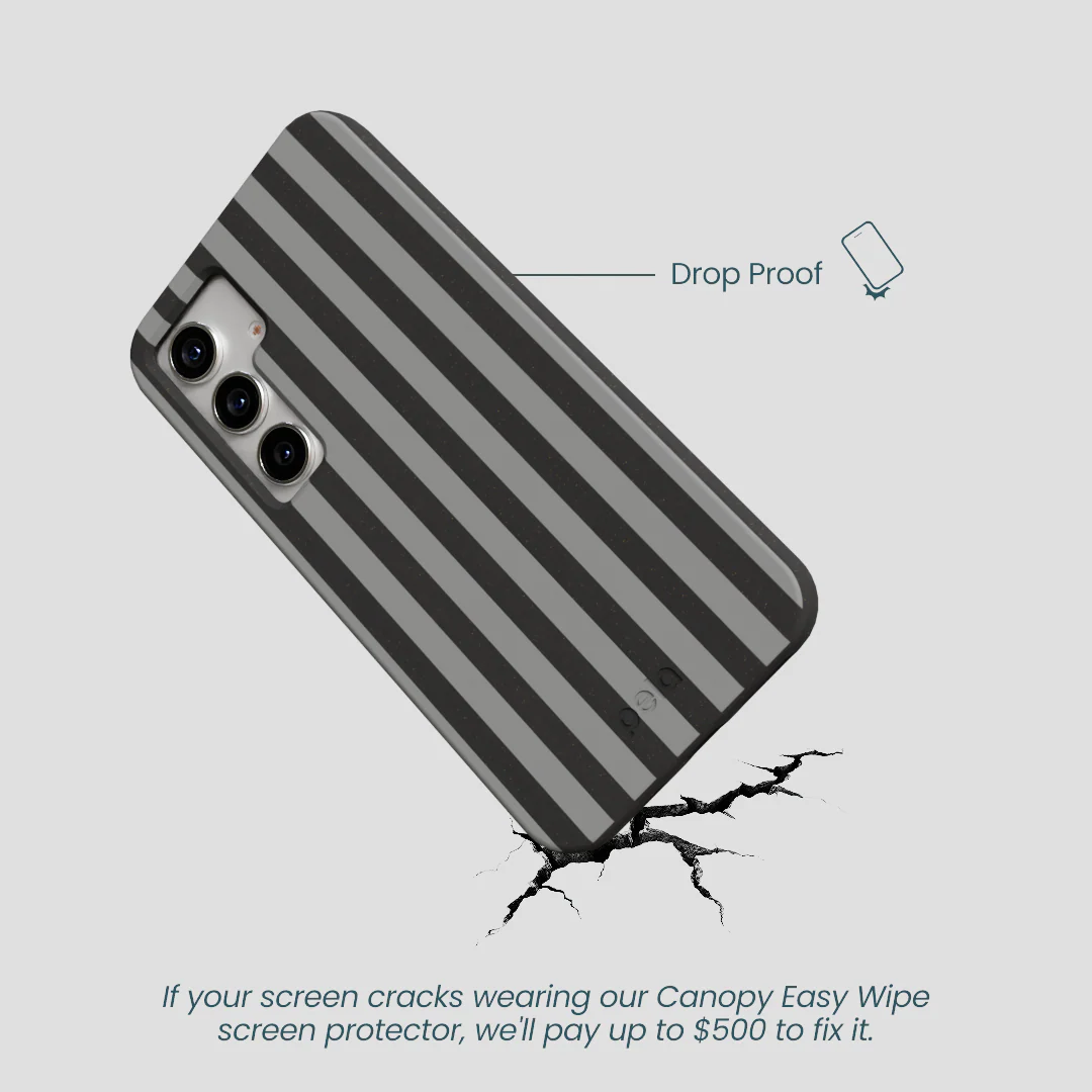 Black Shadow Stripes Samsung Galaxy S25 Case - Image 4