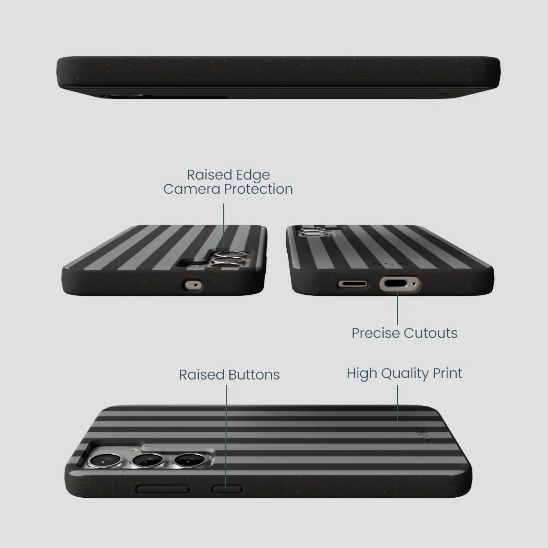 Black Shadow Stripes Samsung Galaxy S25+(Plus) Case - Image 2