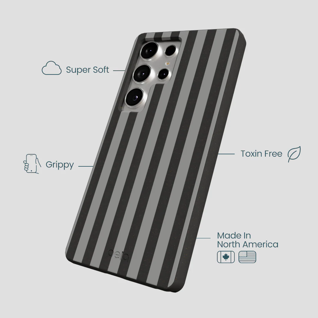 Black Shadow Stripes Samsung Galaxy S25 Ultra Case - Image 3