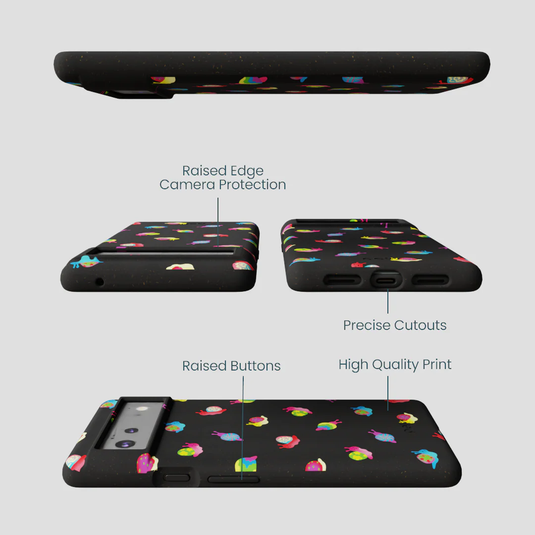 Black Snailien Google Pixel 6 Case - Image 2
