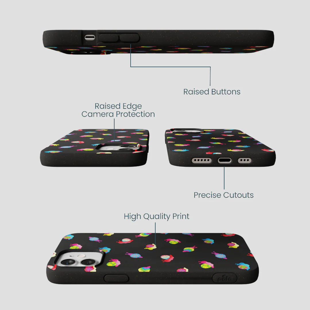 Black Snailien iPhone 12/ iPhone 12 Pro Case - Image 2