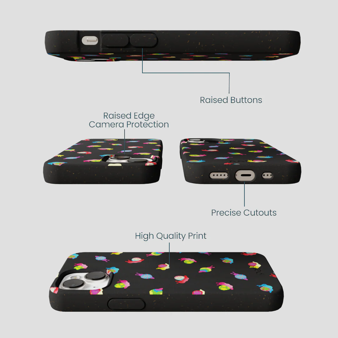 Black Snailien iPhone 13 Case - Image 3