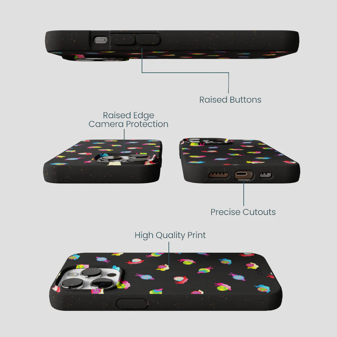 Black Snailien iPhone 13 Pro Case - Image 3