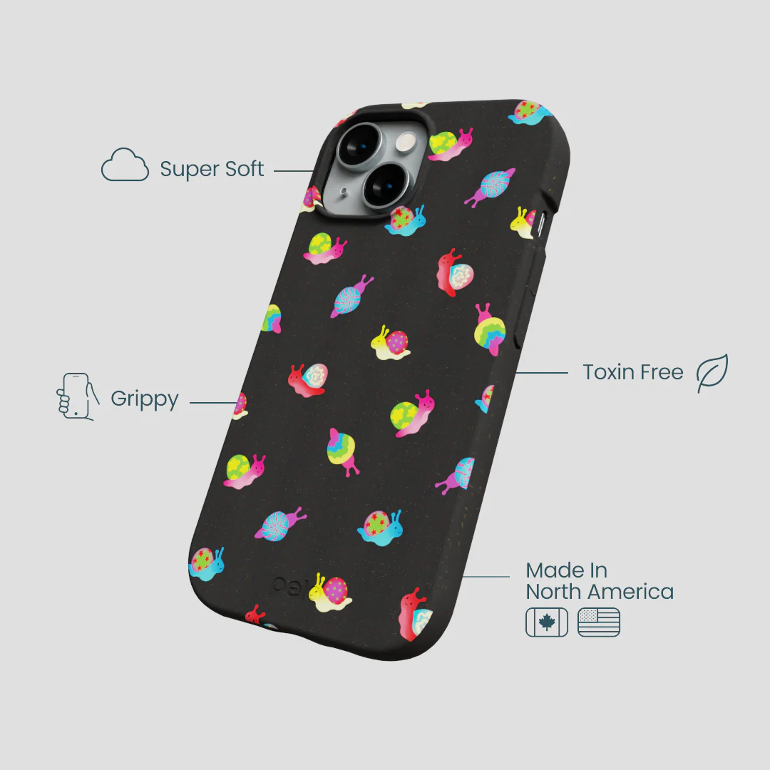 Black Snailien iPhone 14 Case - Image 4