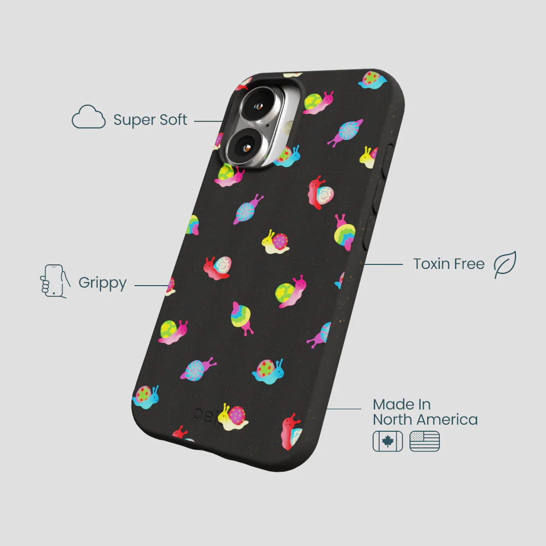 Black Snailien iPhone 16 Case - Image 4