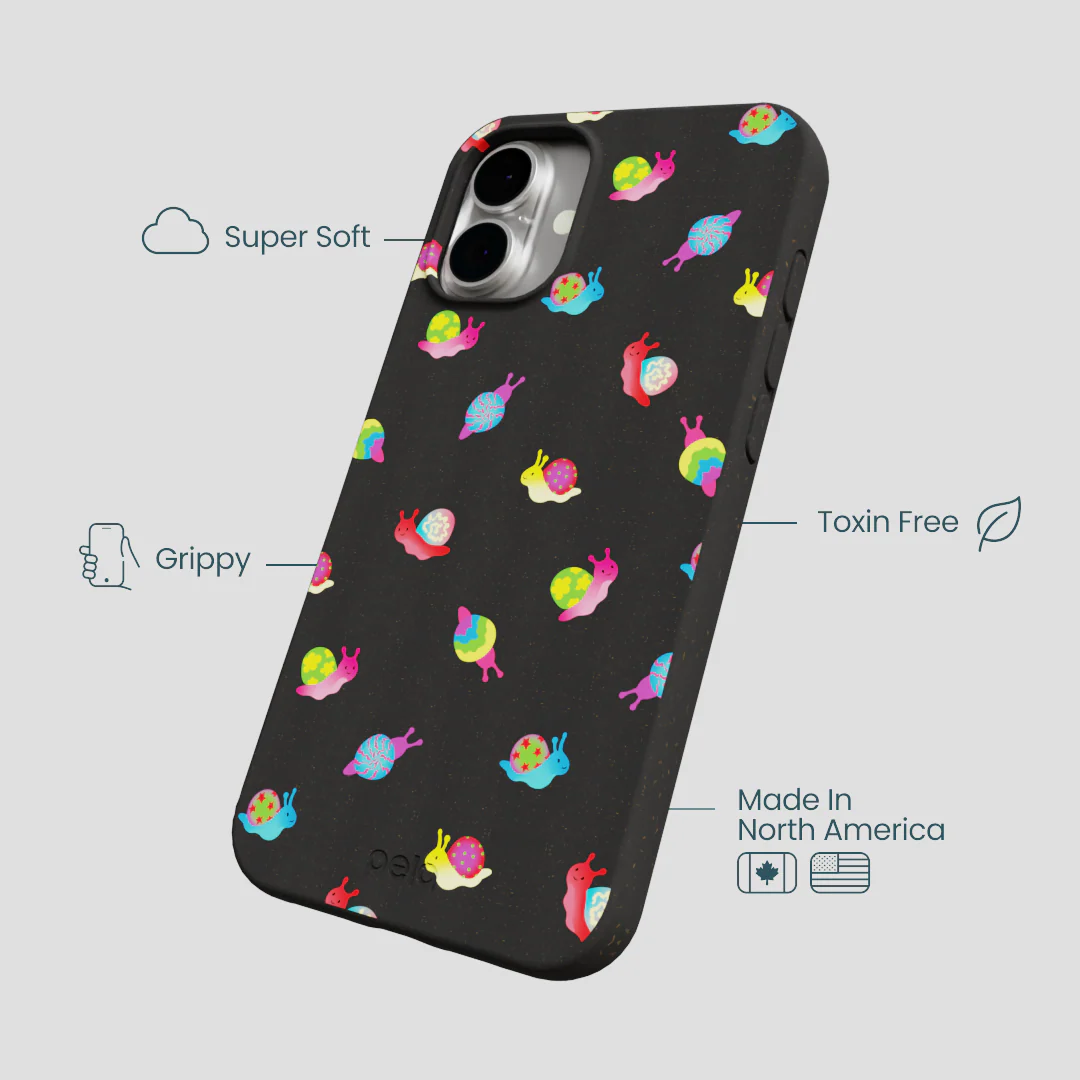Black Snailien iPhone 16 Plus Case - Image 4