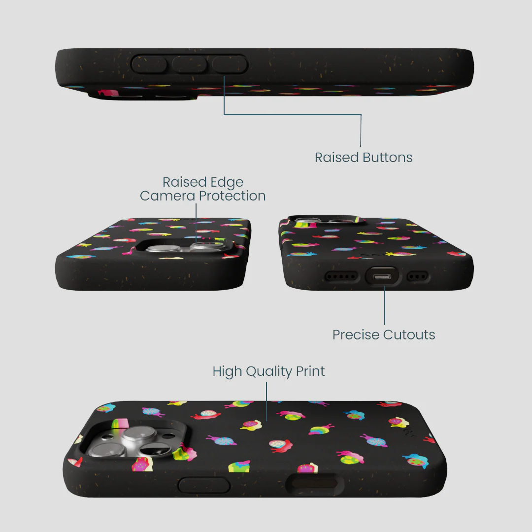 Black Snailien iPhone 16 Pro Case - Image 3