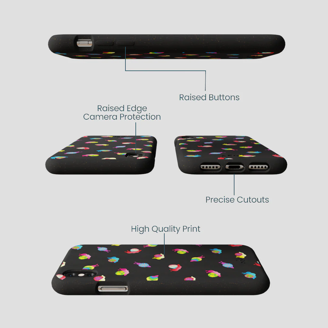 Black Snailien iPhone XR Case - Image 2