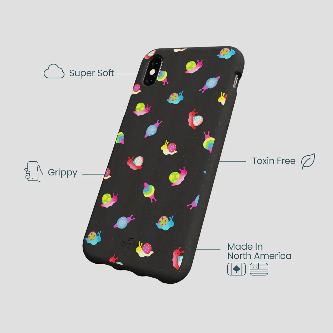 Black Snailien iPhone XR Case - Image 3