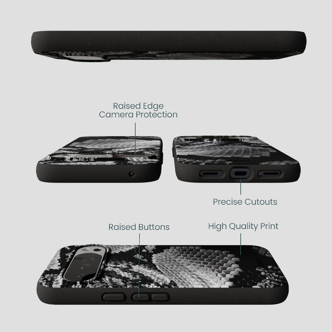 Black Snake Scale Google Pixel 10 Pro XL Case - Image 3