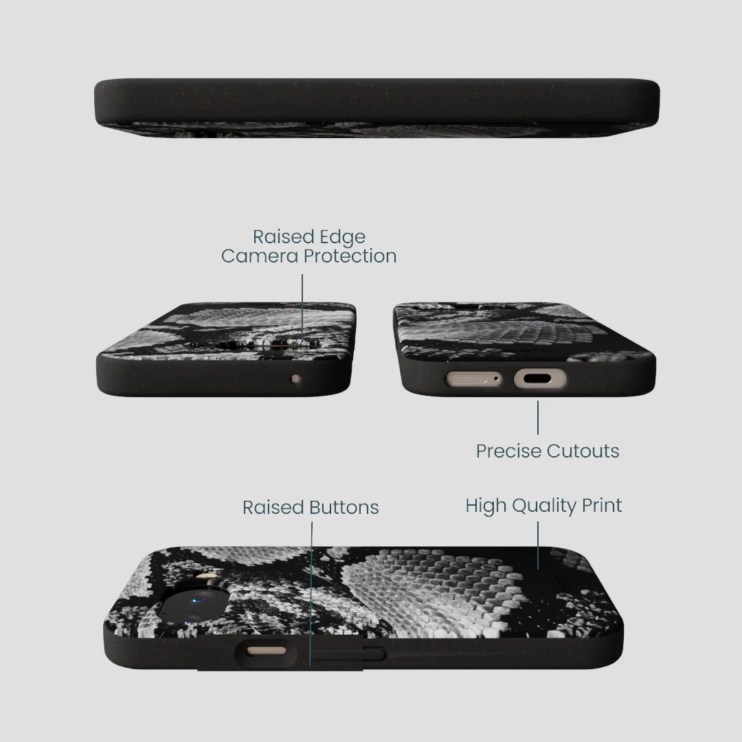 Black Snake Scale Google Pixel 9a Case - Image 3