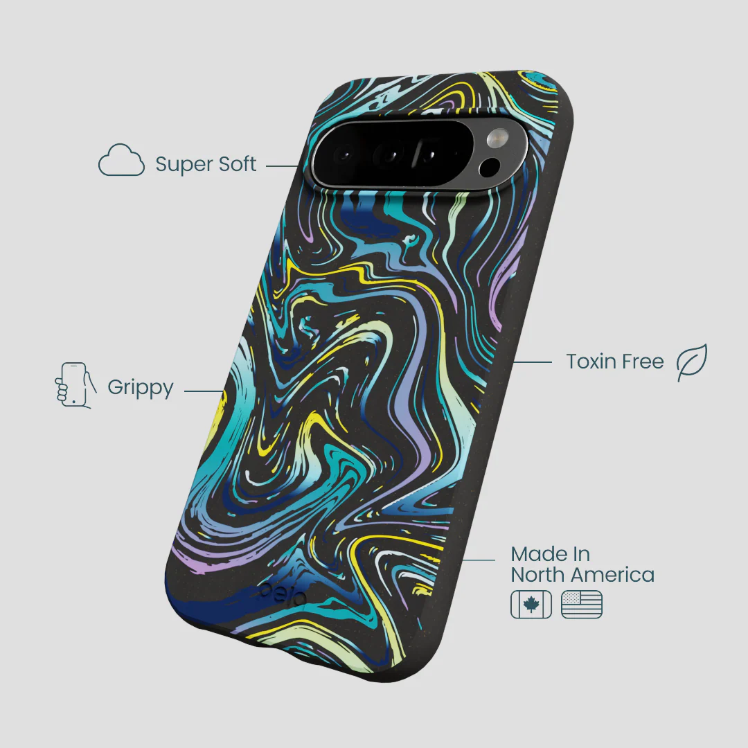 Black Space Waves Google Pixel 10 Pro XL Case - Image 3