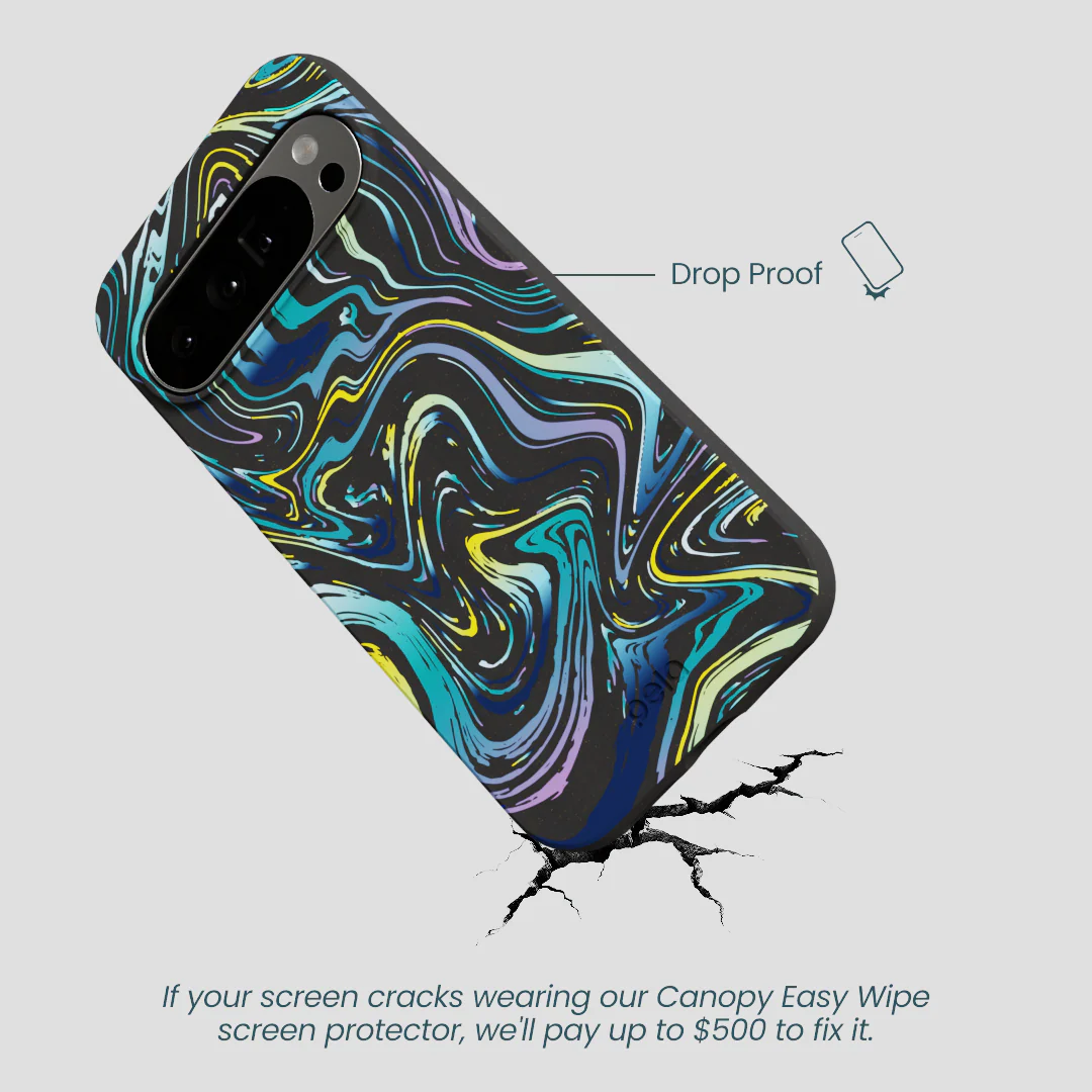 Black Space Waves Google Pixel 10 Pro XL Case - Image 4