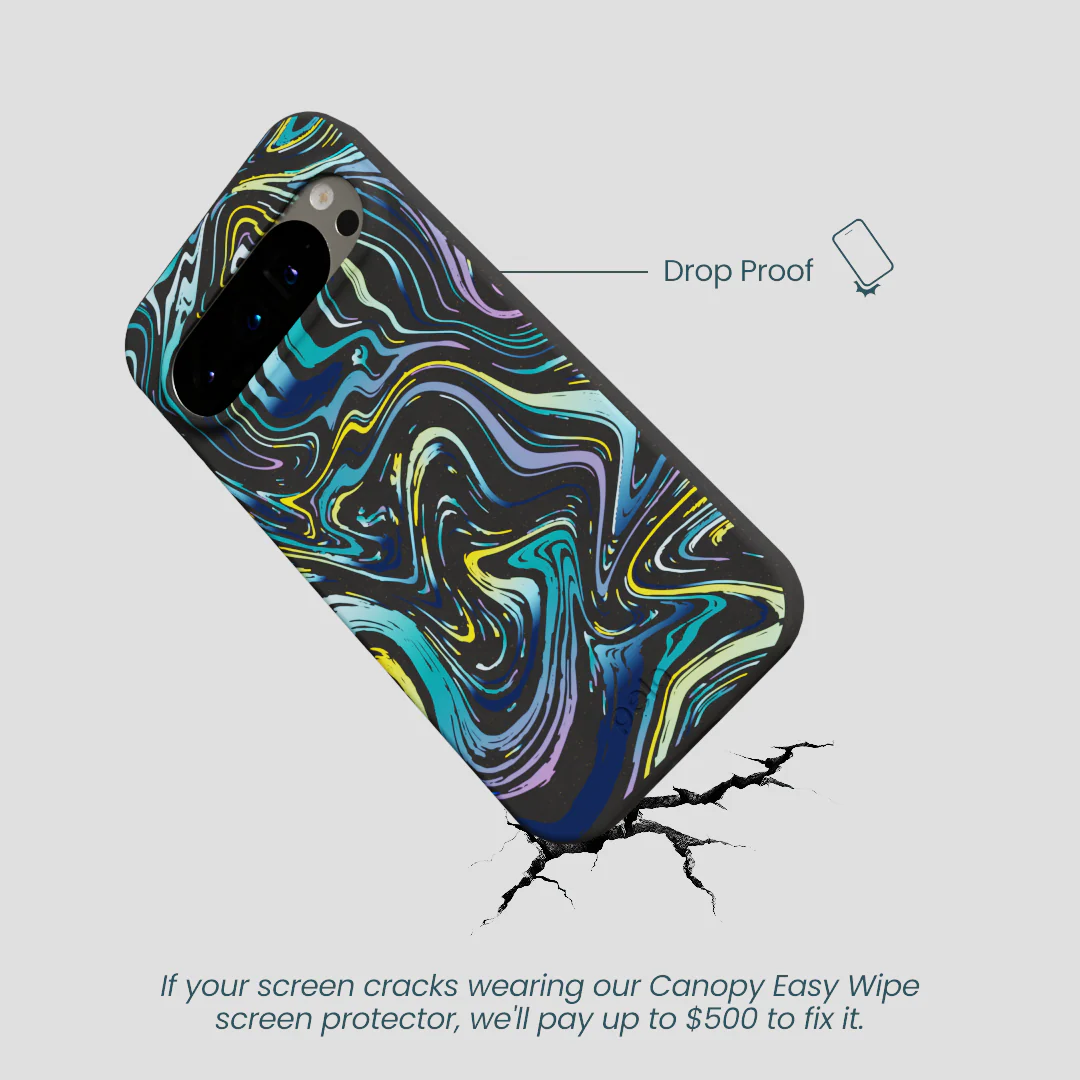 Black Space Waves Google Pixel 9/9 Pro Case - Image 4