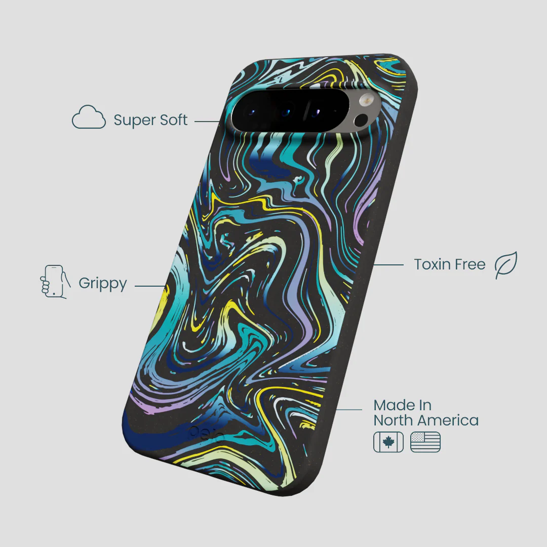 Black Space Waves Google Pixel 9 Pro XL Case - Image 3
