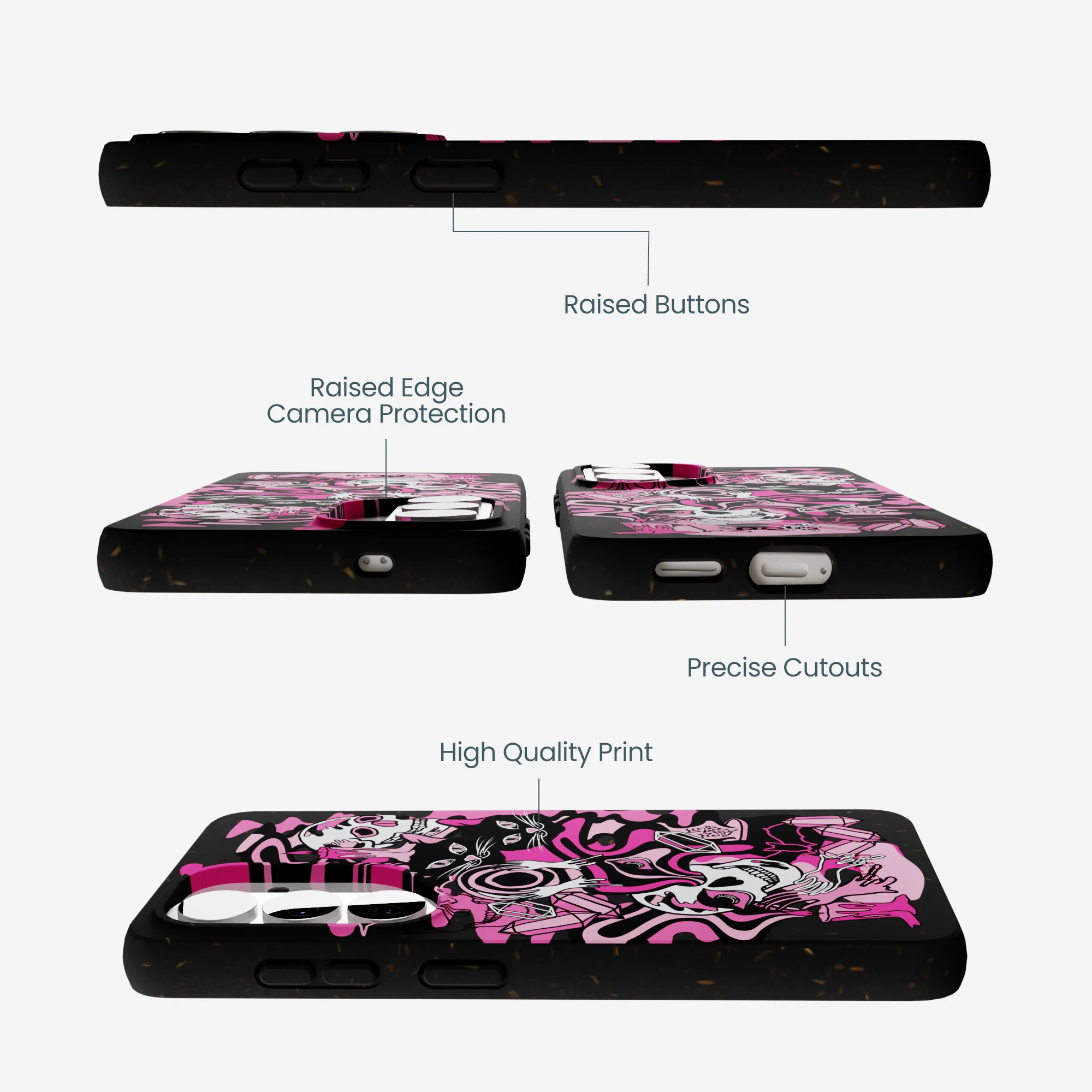 Black Spellbound Ghouls Samsung Galaxy S26 Case - Image 3
