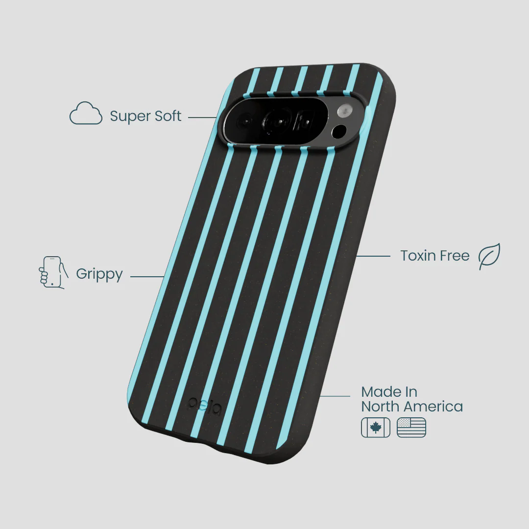 Black Tidal Light Stripes Google Pixel 10/10 Pro Case - Image 3