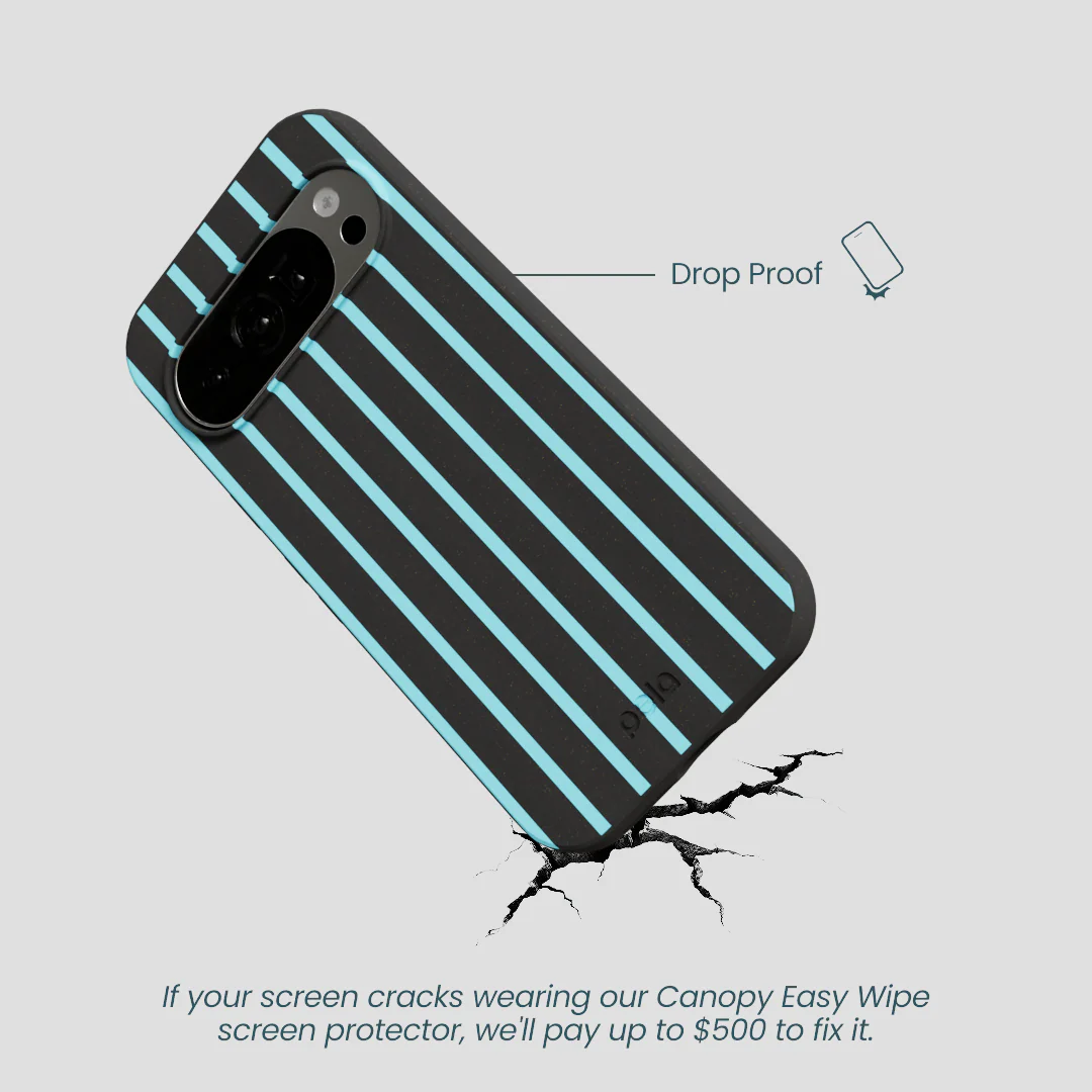 Black Tidal Light Stripes Google Pixel 10/10 Pro Case - Image 4