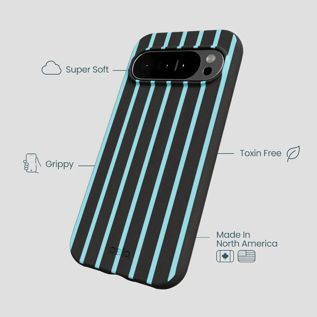 Black Tidal Light Stripes Google Pixel 10 Pro XL Case - Image 3