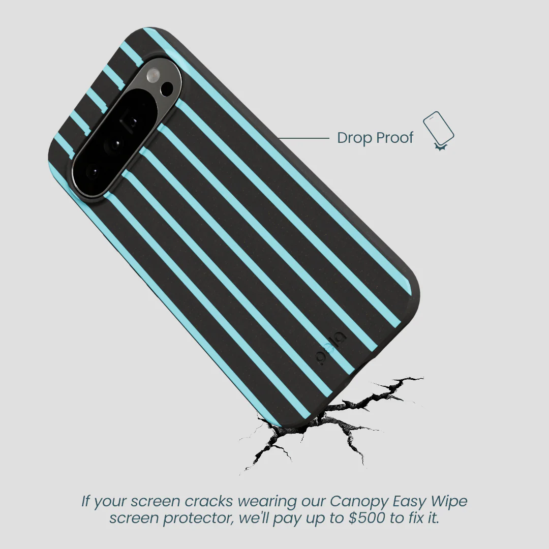 Black Tidal Light Stripes Google Pixel 10 Pro XL Case - Image 4