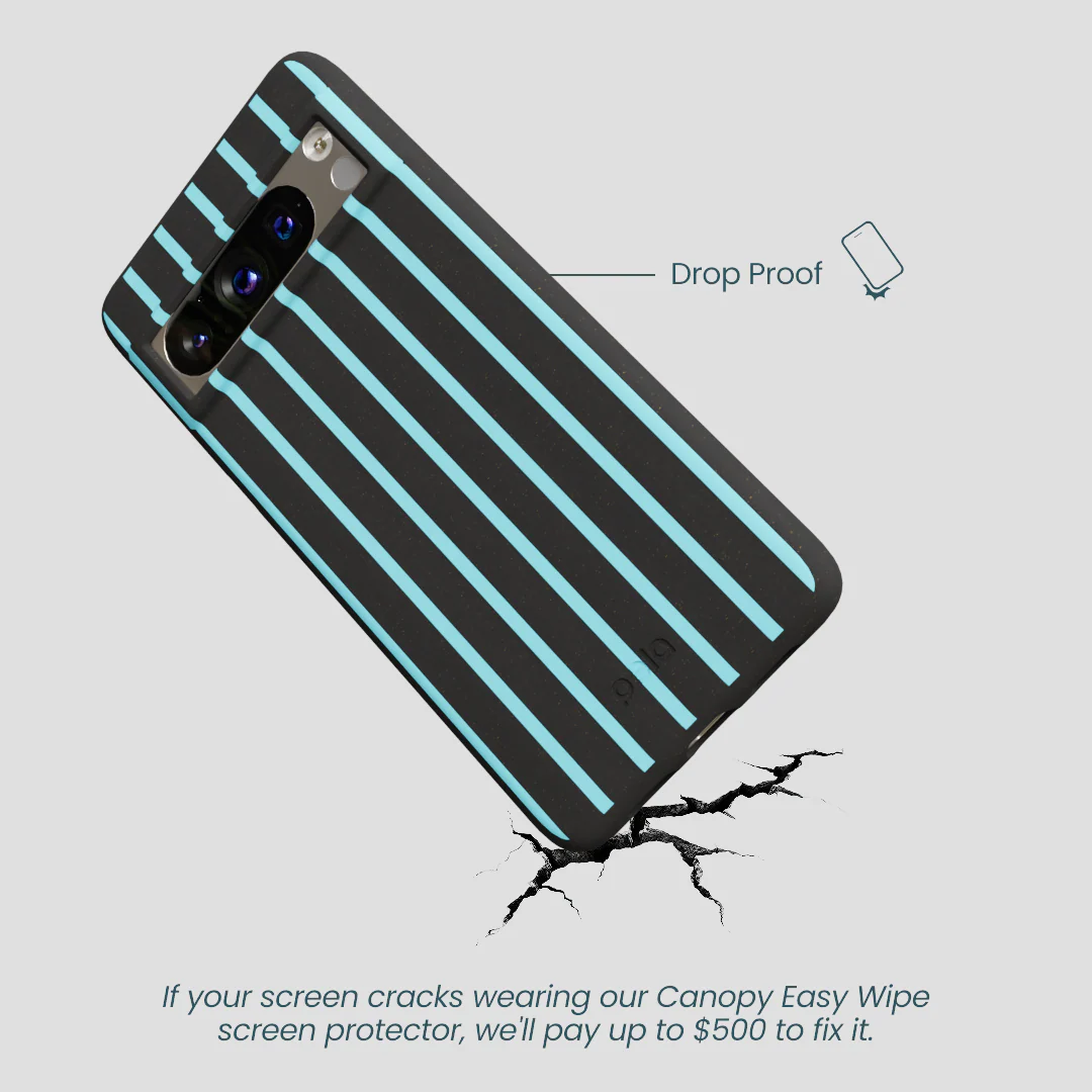 Black Tidal Light Stripes Google Pixel 8 Pro Case - Image 4