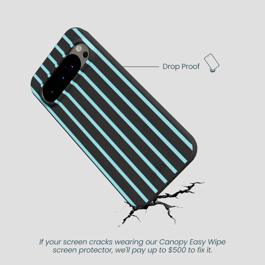 Black Tidal Light Stripes Google Pixel 9/9 Pro Case - Image 4