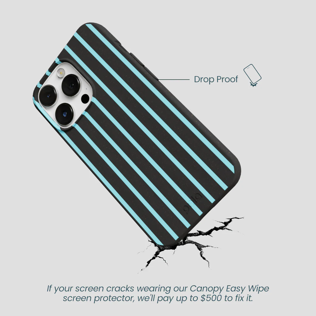 Black Tidal Light Stripes iPhone 13 Pro Max Case - Image 4
