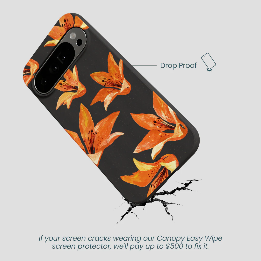 Black Tiger Lily Google Pixel 10 Pro XL Case - Image 4