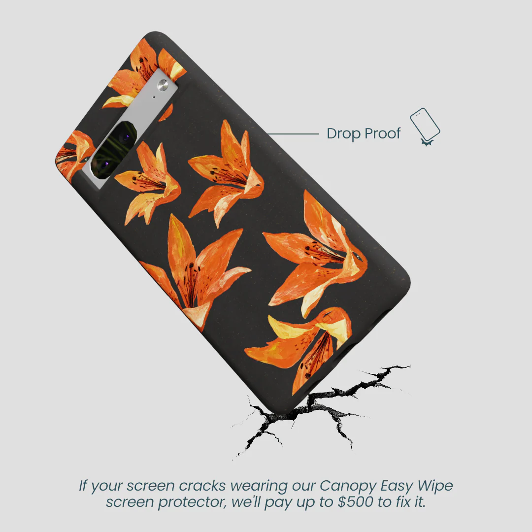 Black Tiger Lily Google Pixel 7 Case - Image 5