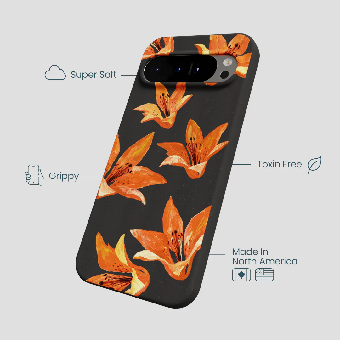 Black Tiger Lily Google Pixel 9 Pro XL Case - Image 4