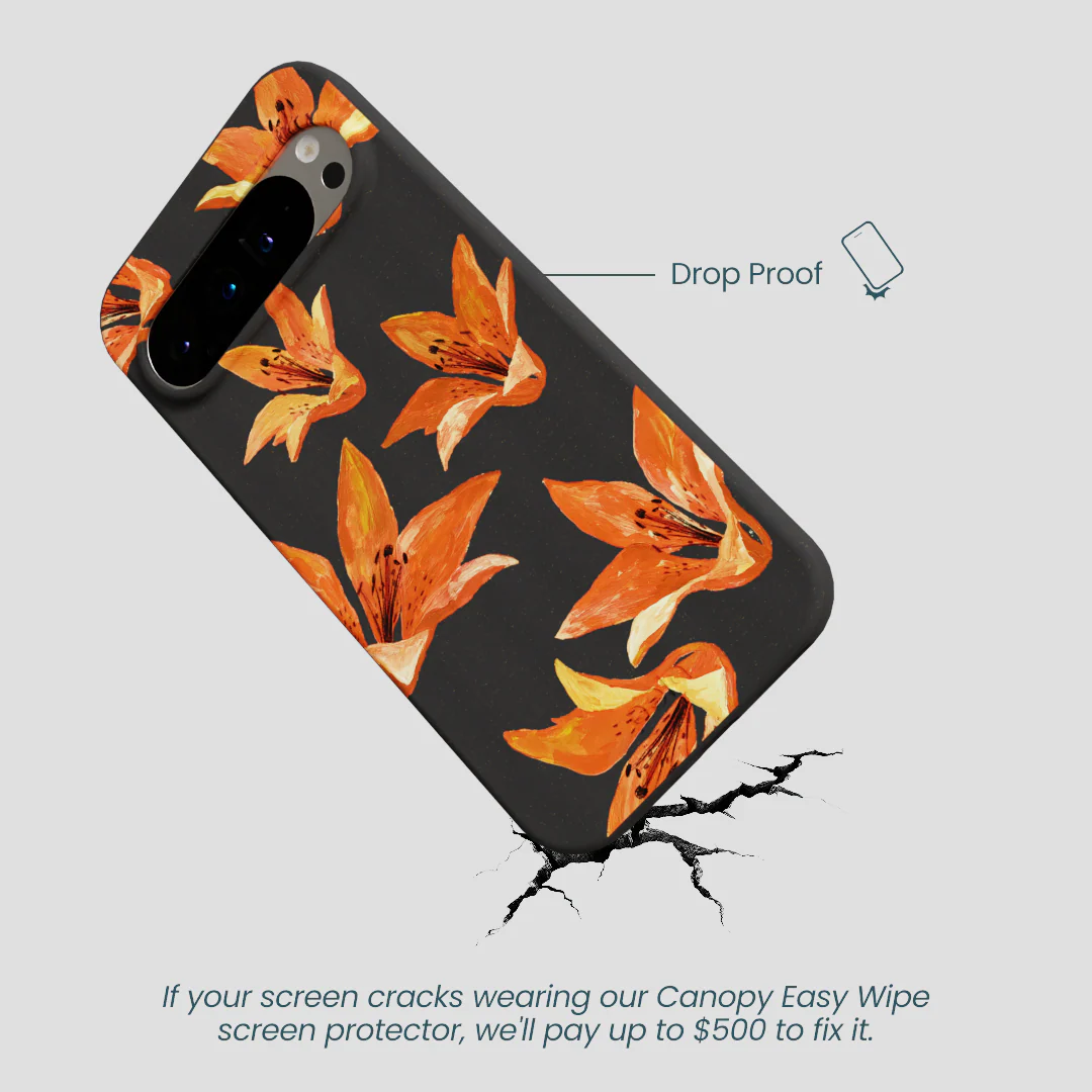Black Tiger Lily Google Pixel 9 Pro XL Case - Image 5