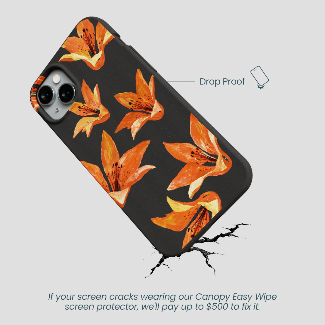 Black Tiger Lily iPhone 15 Plus Case - Image 5