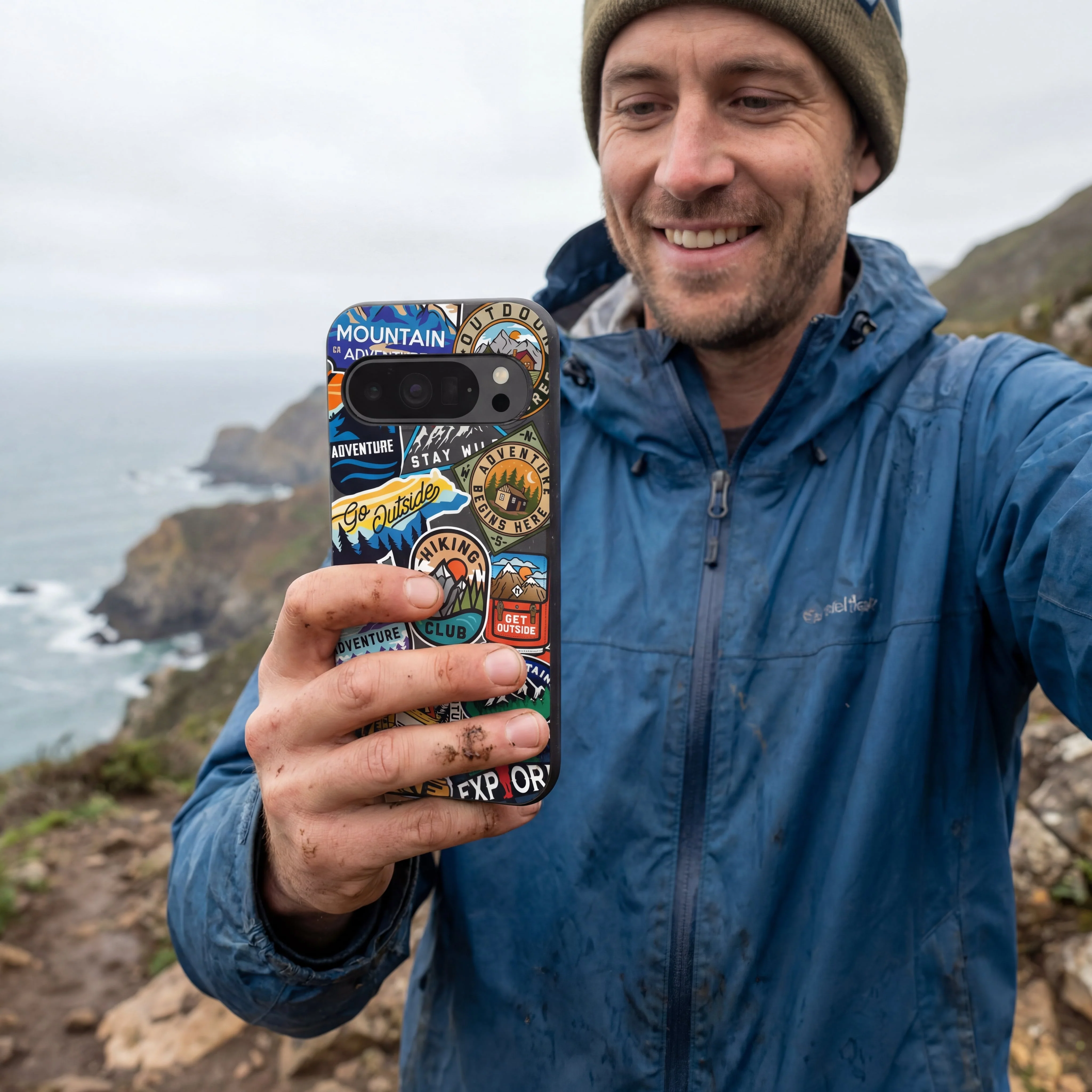 Black Trail Stickers Google Pixel 10/10 Pro Case - Image 2