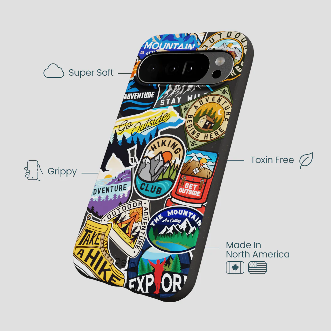 Black Trail Stickers Google Pixel 10 Pro XL Case - Image 3