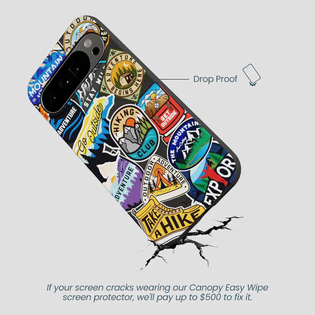 Black Trail Stickers Google Pixel 10 Pro XL Case - Image 4