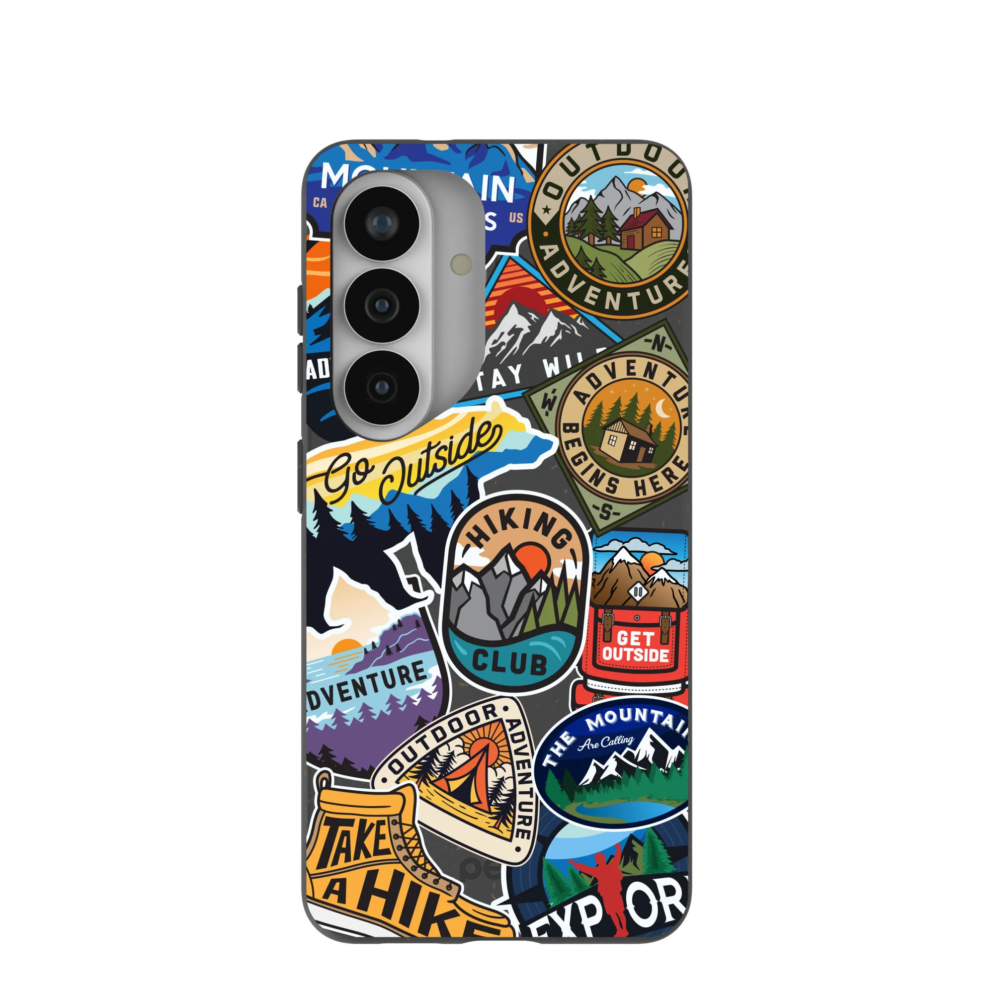 Black Trail Stickers Samsung Galaxy S26 Case