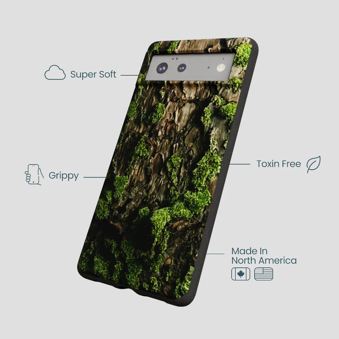 Black Tree Bark Google Pixel 6 Case - Image 4