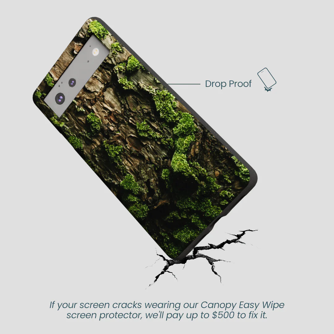 Black Tree Bark Google Pixel 6 Case - Image 5