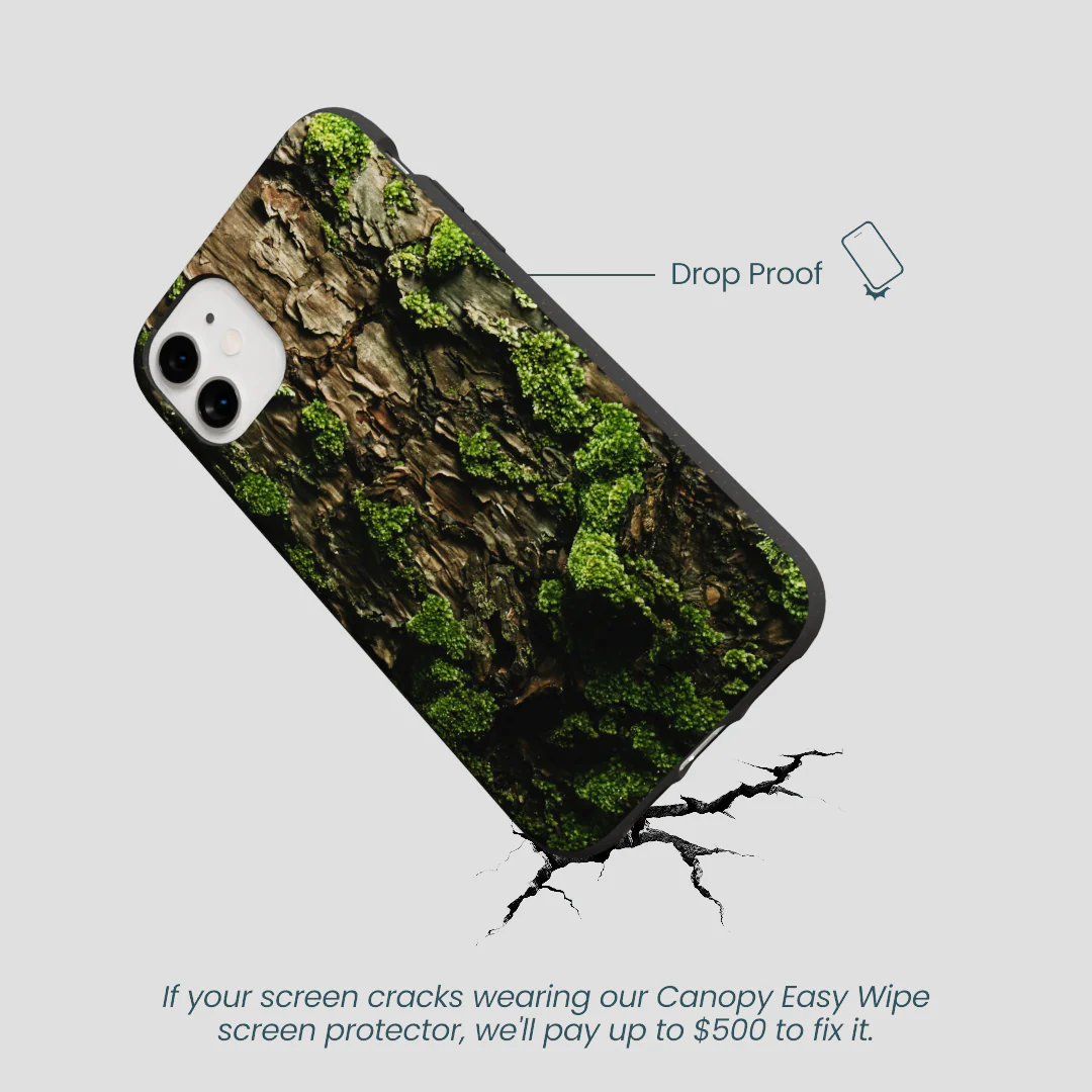 Black Tree Bark iPhone 11 Case - Image 5