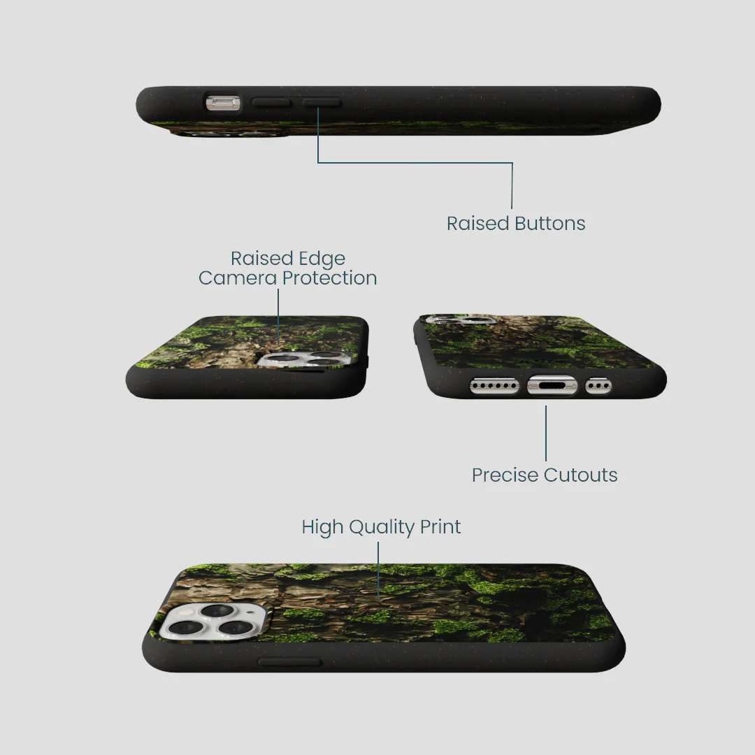 Black Tree Bark iPhone 11 Pro Case - Image 3