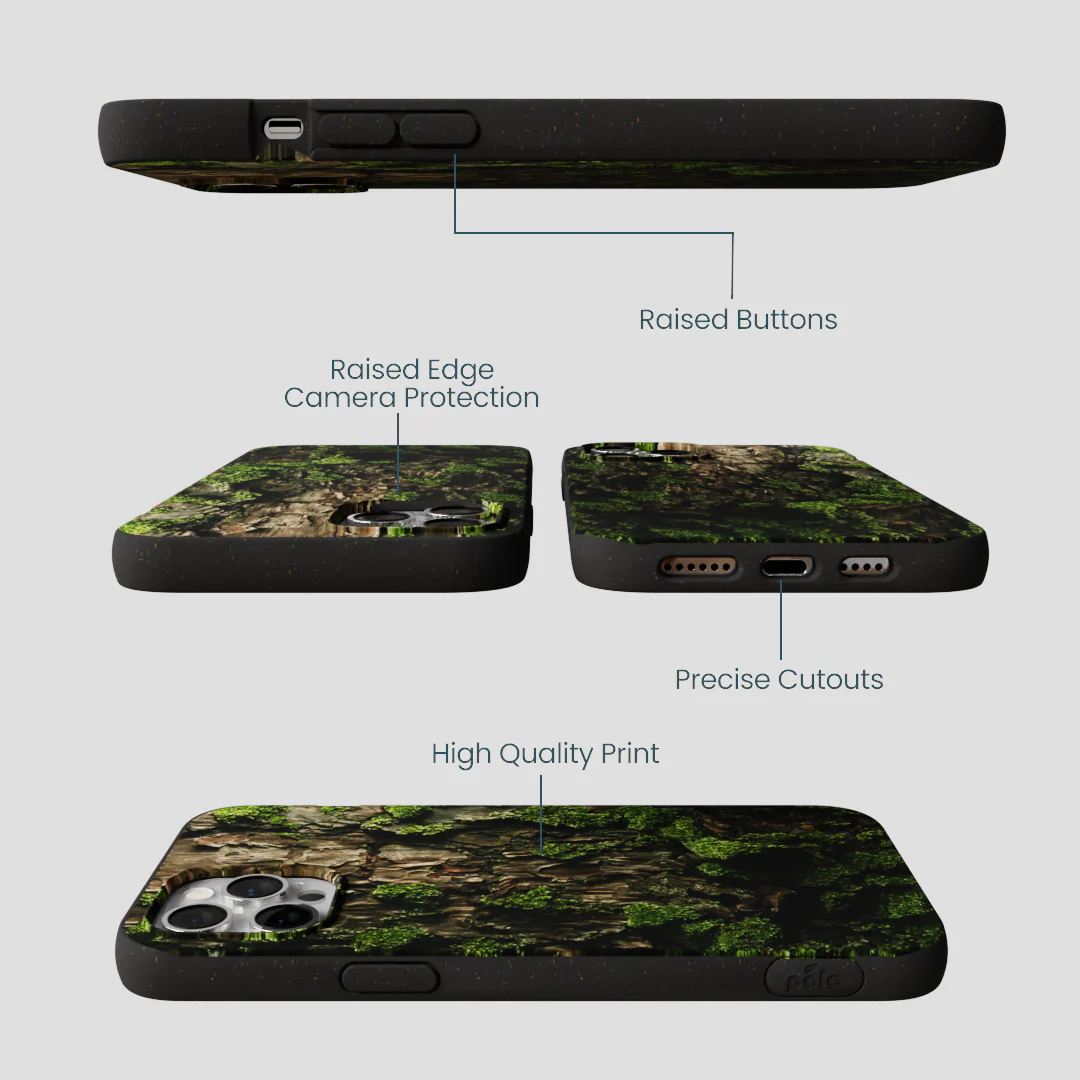 Black Tree Bark iPhone 12 Pro Max Case - Image 3