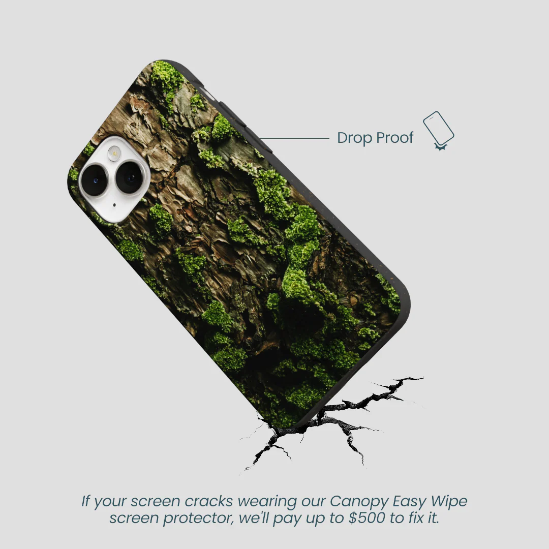 Black Tree Bark iPhone 13 Case - Image 5